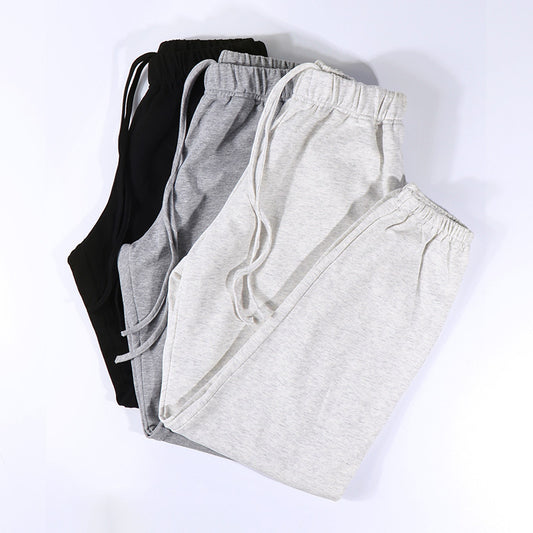 寬鬆束腳薄款棉質運動褲