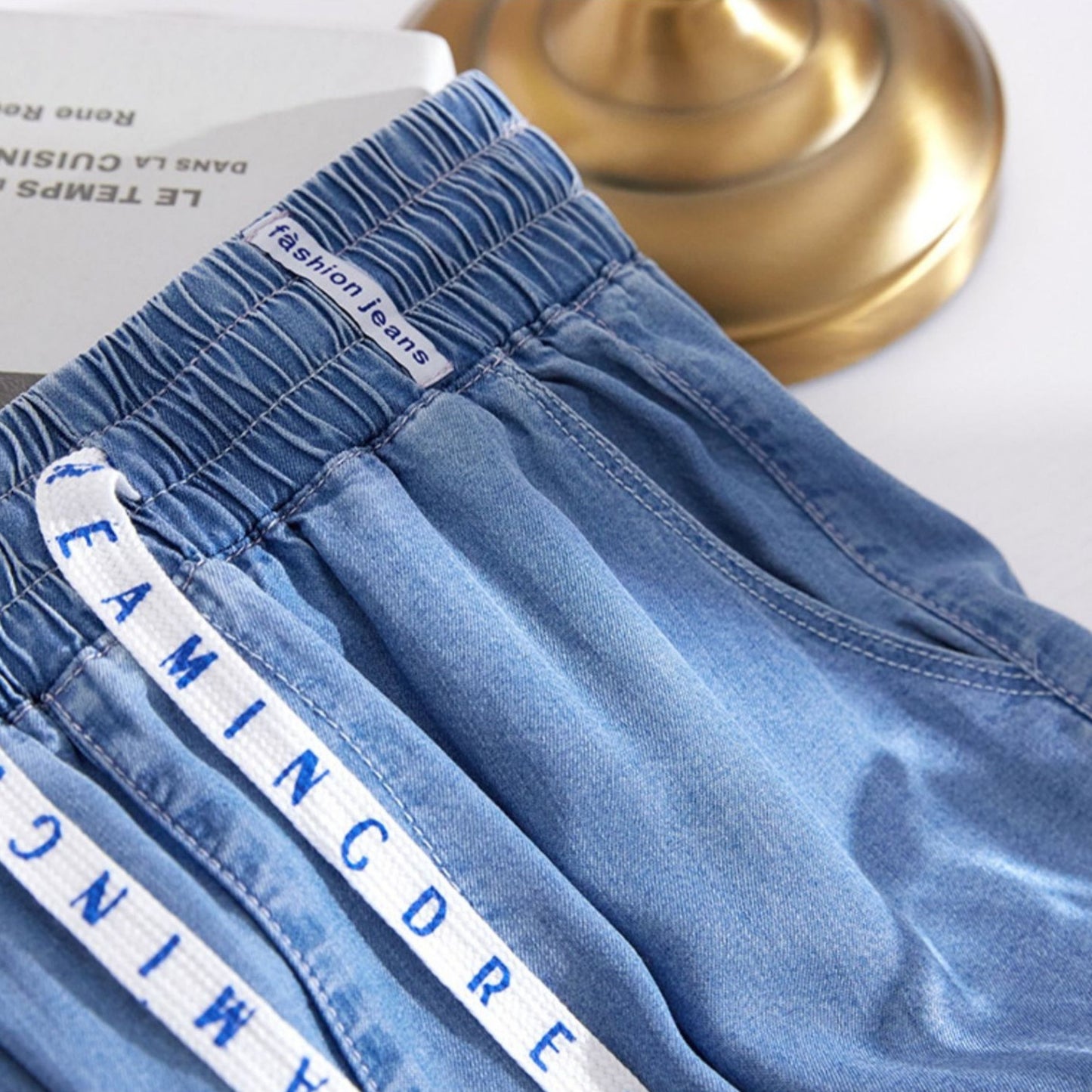 休閒冰絲牛仔褲