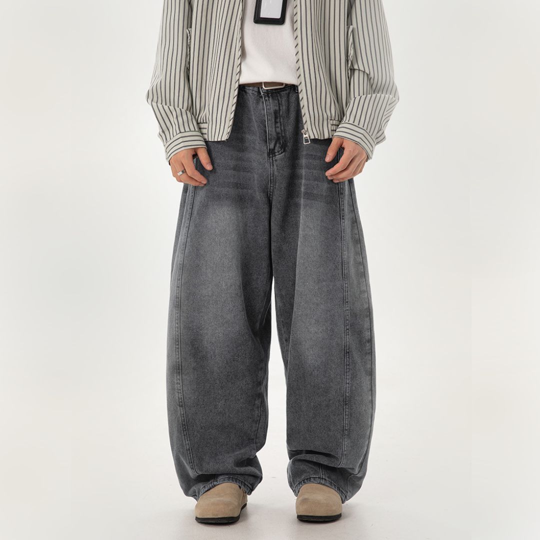 Vintage Washed Oversized Denim Jeans