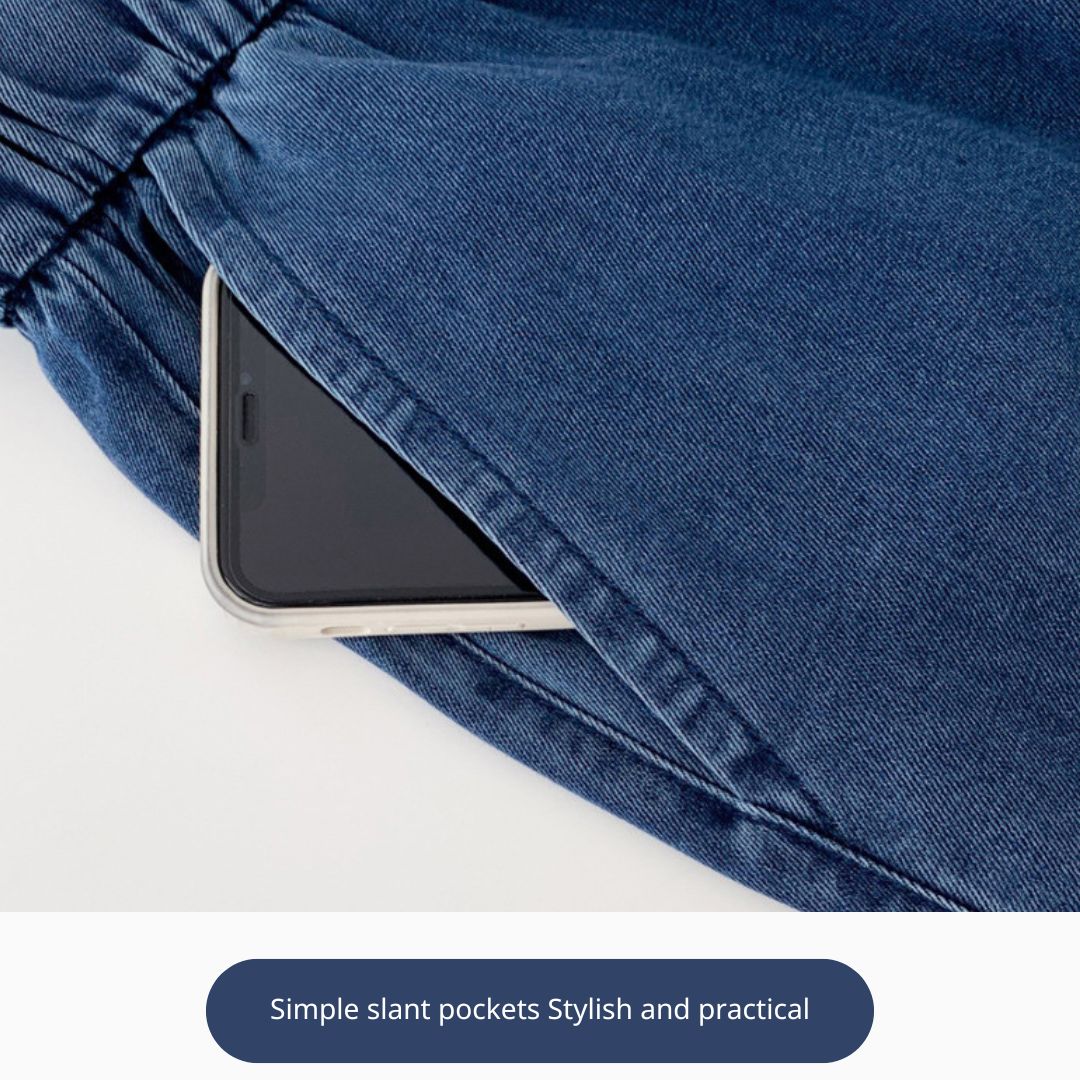 女款闊腿牛仔褲