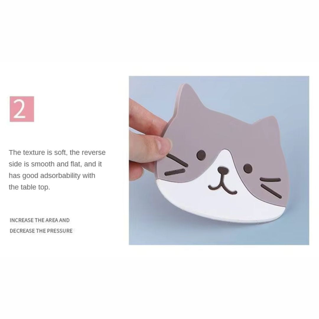 貓咪矽膠杯墊套裝(5 件)