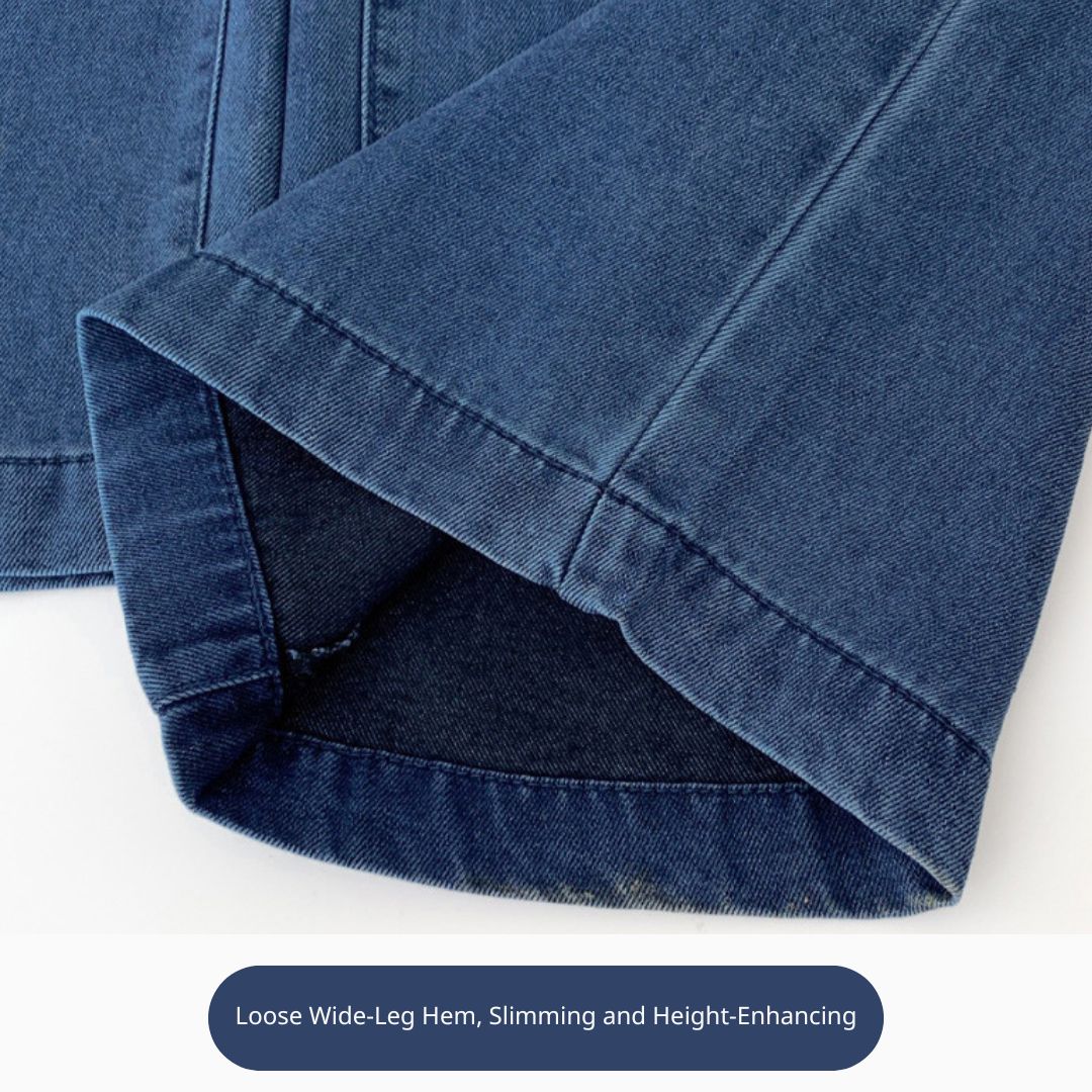 女款闊腿牛仔褲