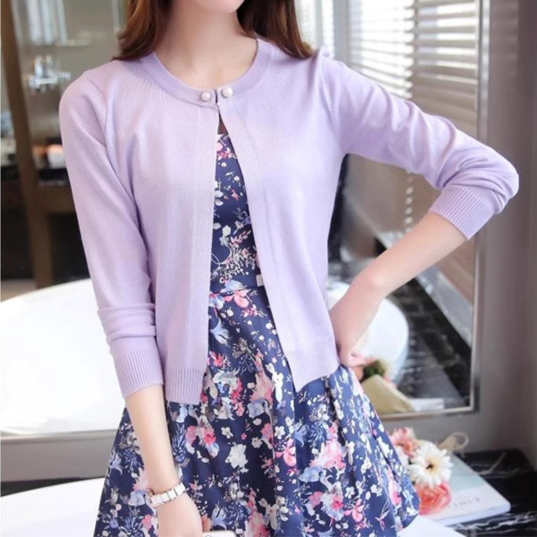 輕薄棉針織外套