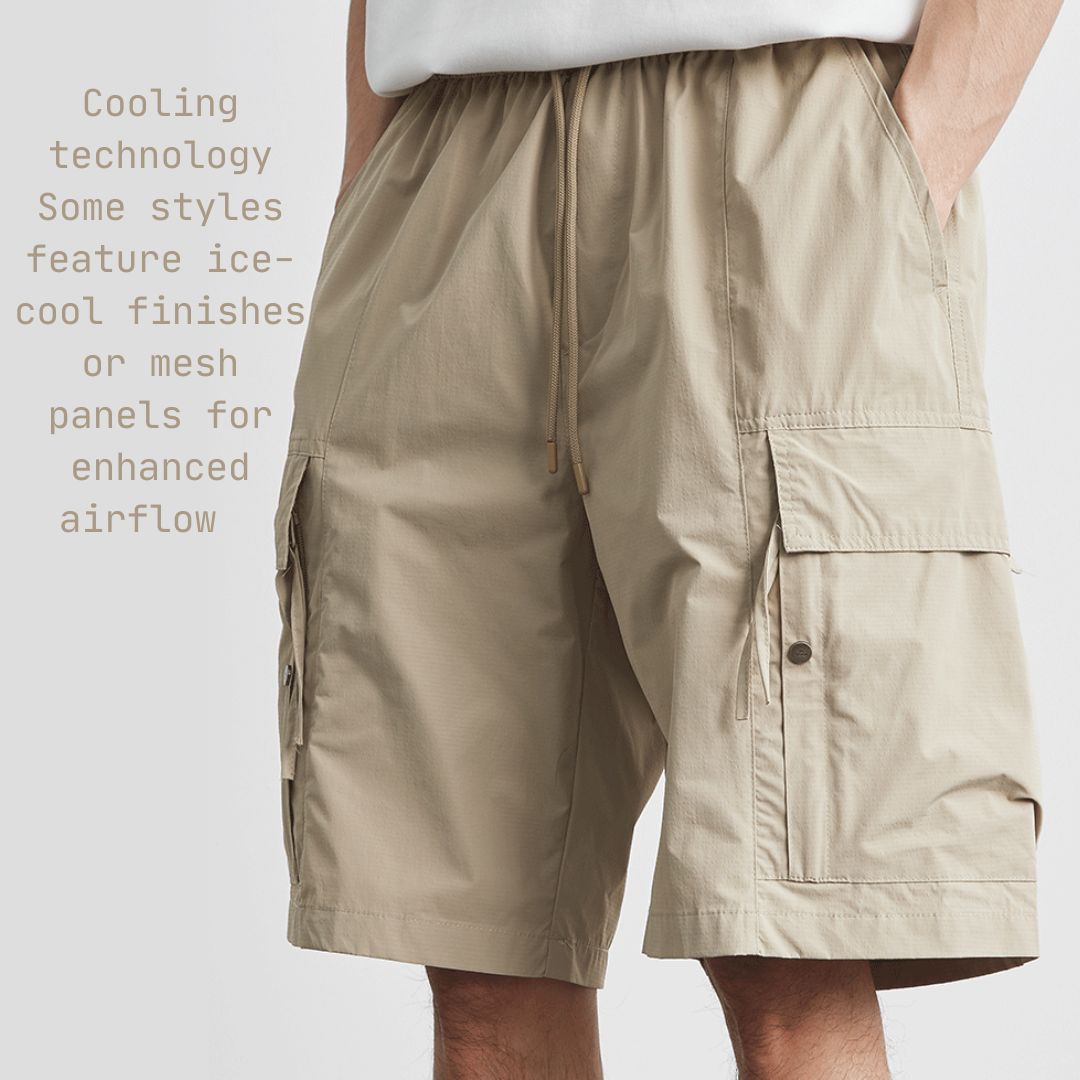 Men's Workwear Quick-Dry Cooling Breathable Shorts (5-inch Inseam)