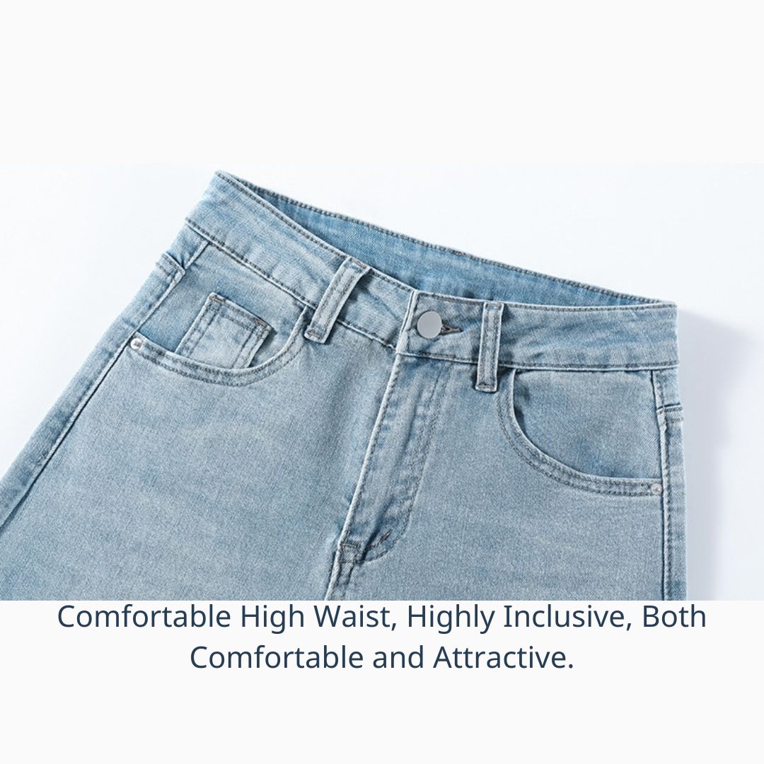 高腰寬鬆喇叭褲