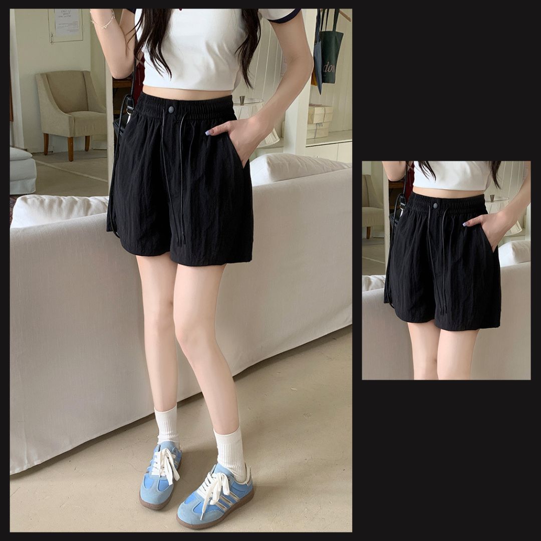 夏季顯瘦寬鬆休閒褲