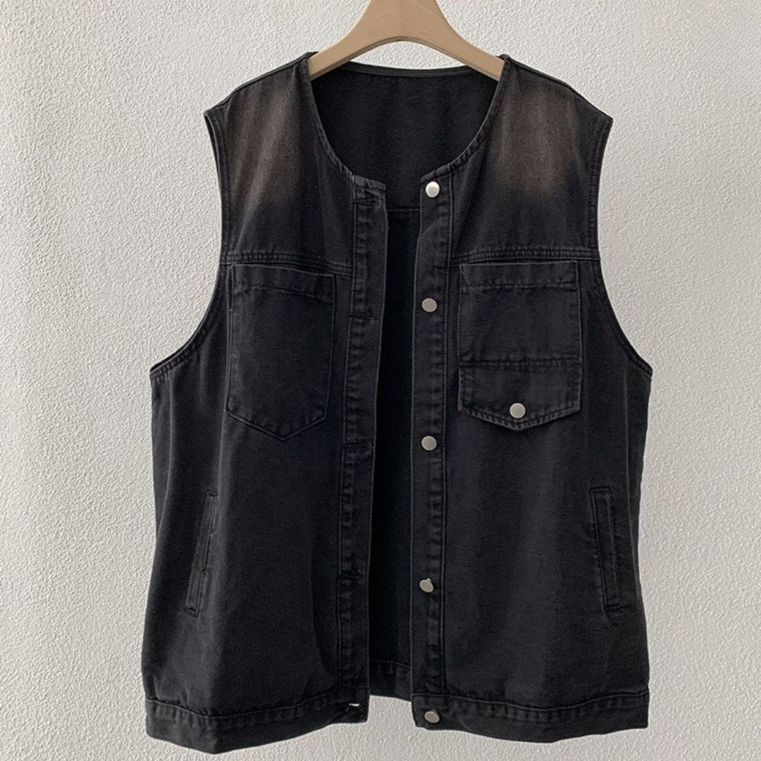 Women's Vintage Denim Vest