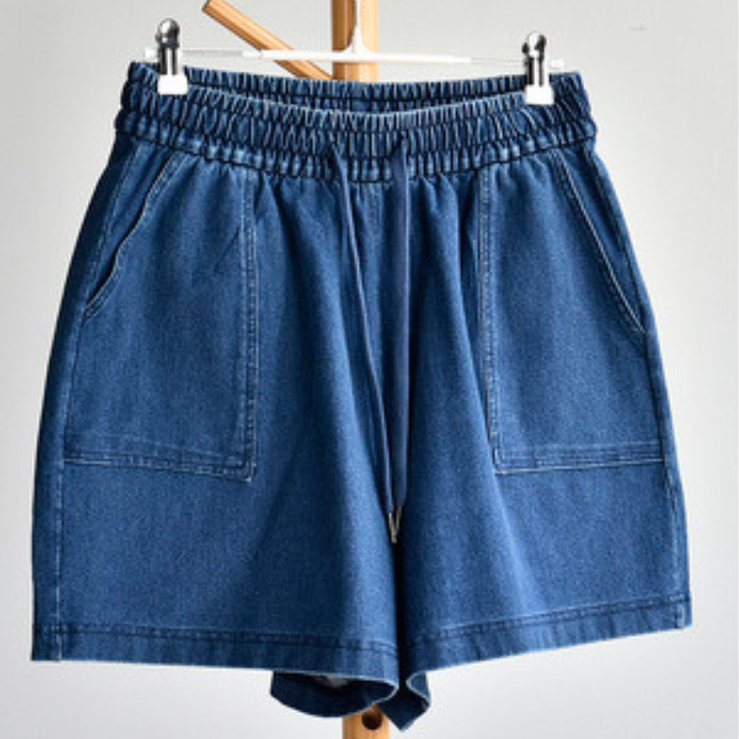 女士純棉牛仔短褲