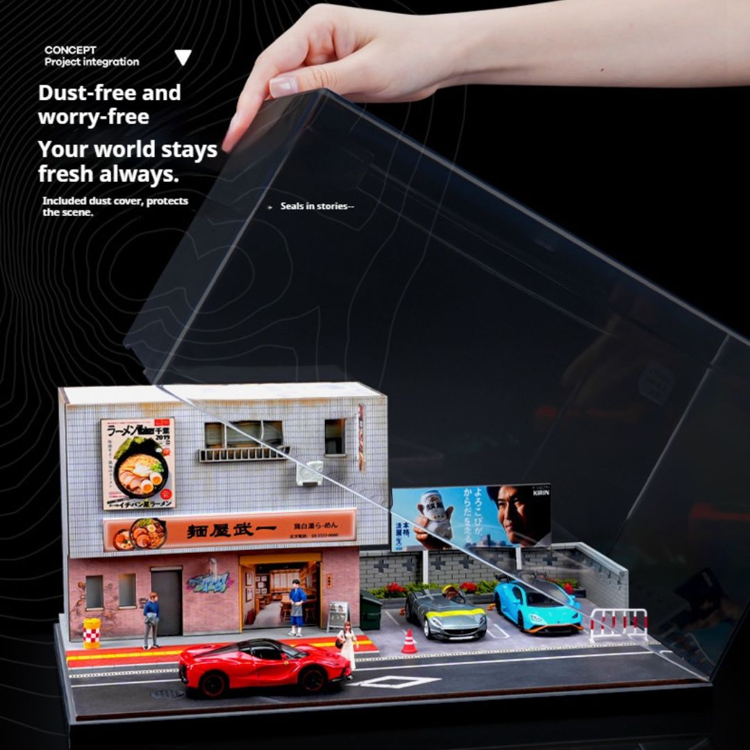 1:64 Japanese Ramen Shop Lighting Scene Box