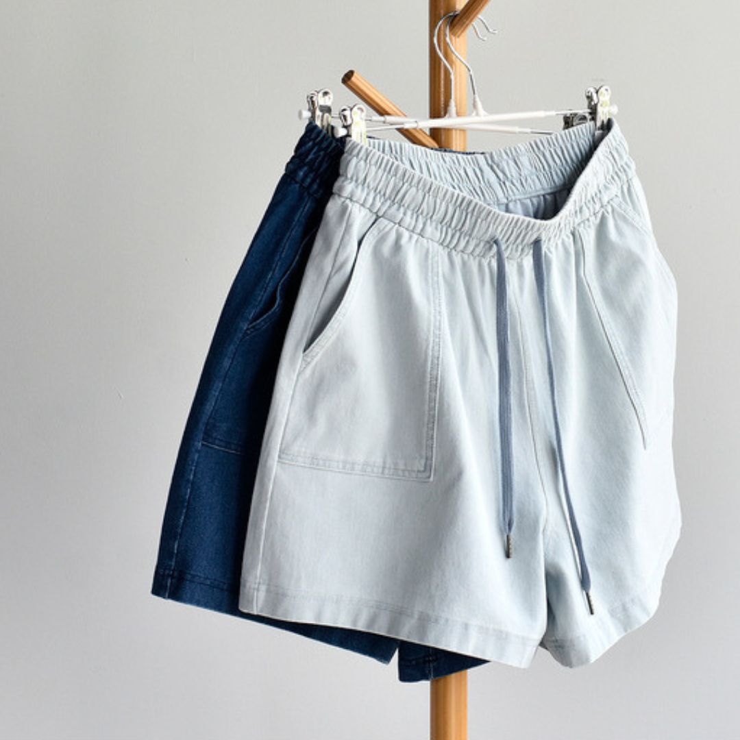 女士純棉牛仔短褲