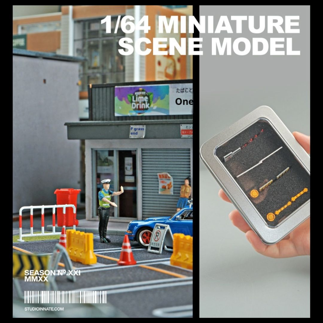 1:64 Traffic Barrier 14-piece Set