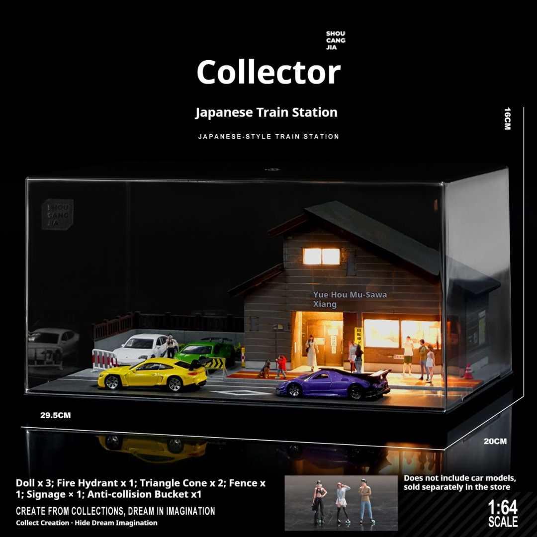 1:64 Japanese Train Station Lighting Scene Box