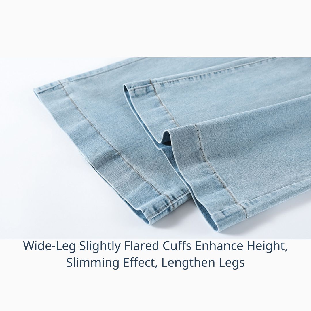 高腰寬鬆喇叭褲