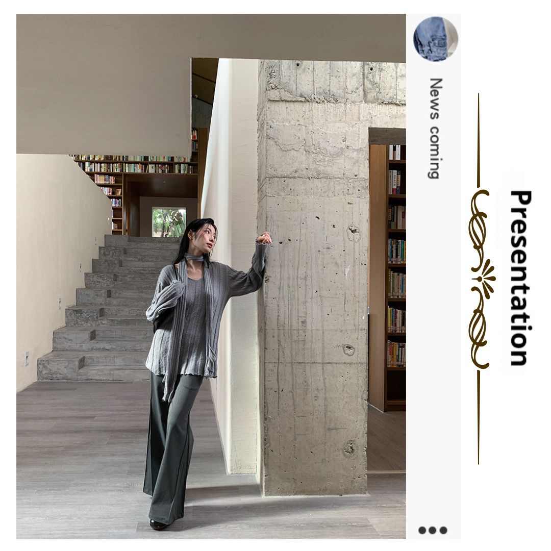 低腰皺褶喇叭西褲