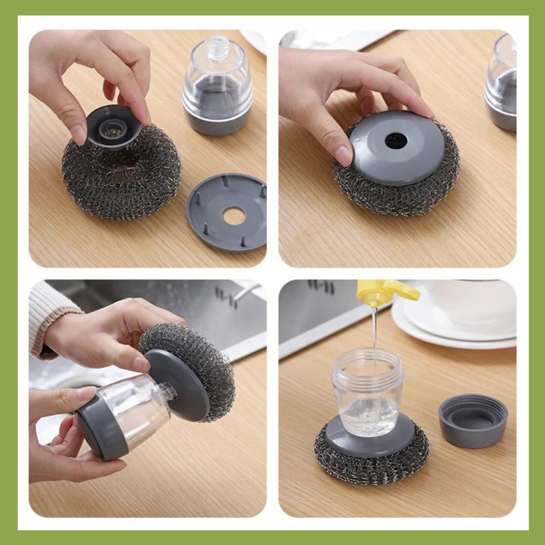 按壓加液去污刷