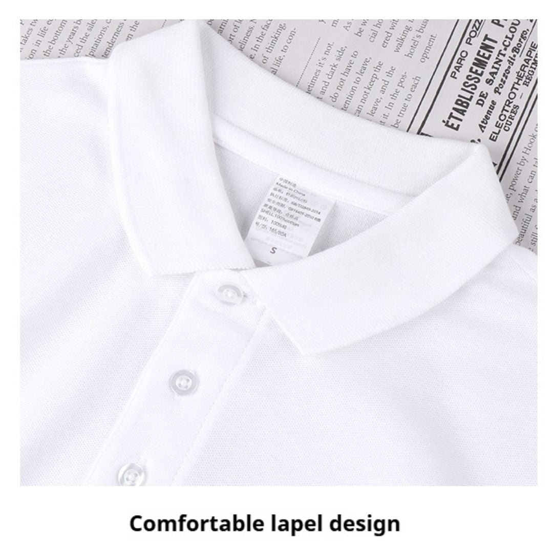 230g純綿素色POLO短袖T恤