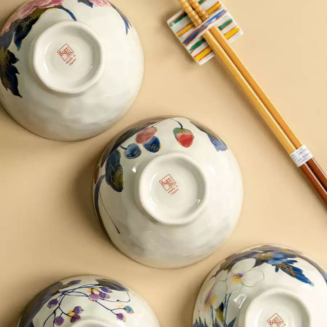 Hanachitose Rice Bowl Set
