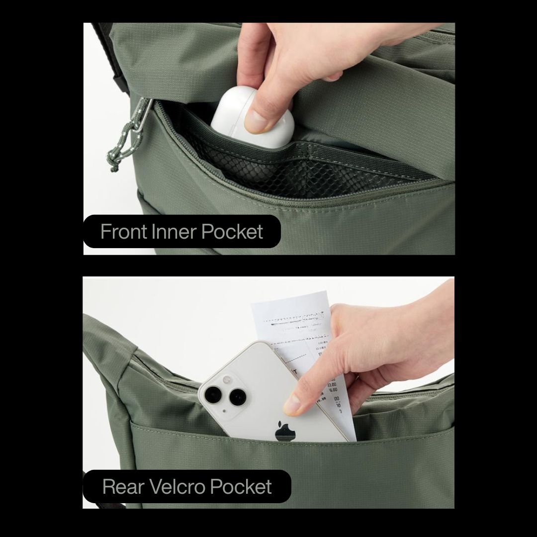 防水耐磨大容量斜跨背包