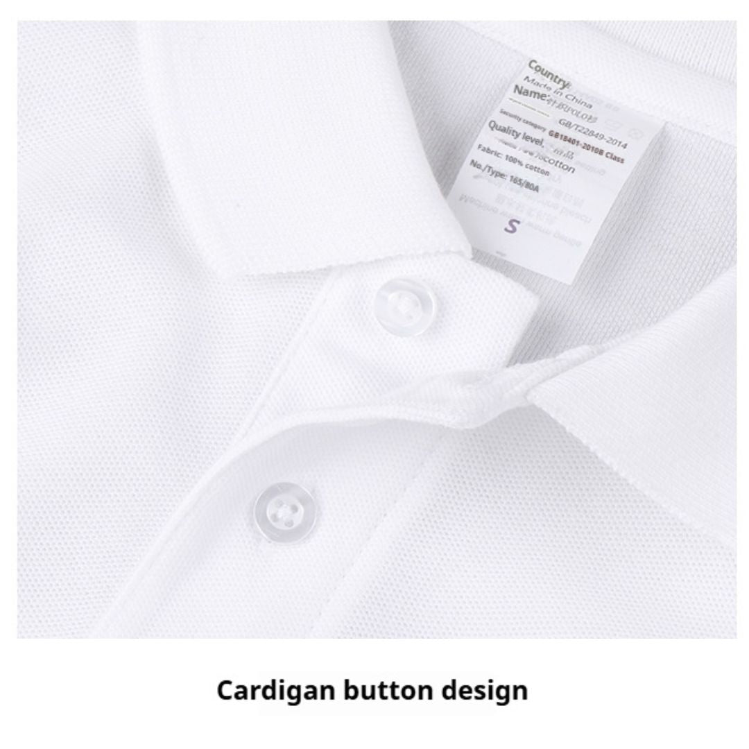 230g純綿素色POLO短袖T恤