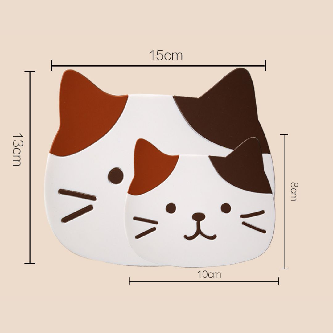 貓咪矽膠杯墊套裝(5 件)
