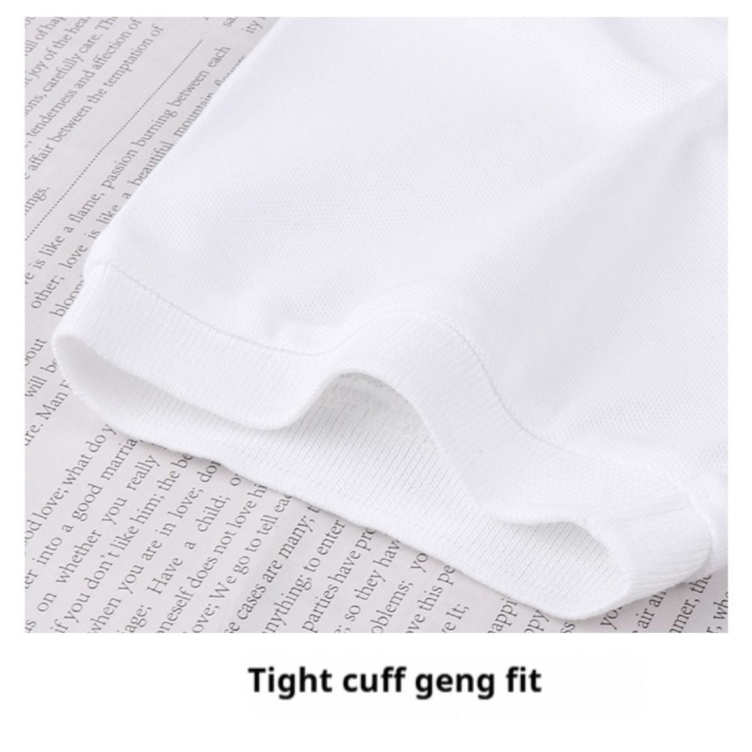 230g純綿素色POLO短袖T恤