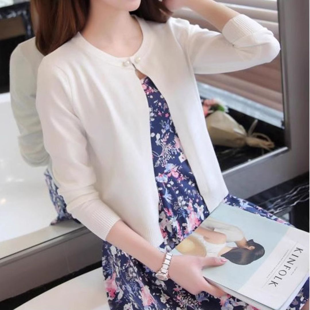 輕薄棉針織外套