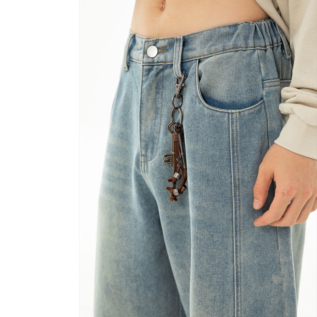 Vintage Washed Oversized Denim Jeans