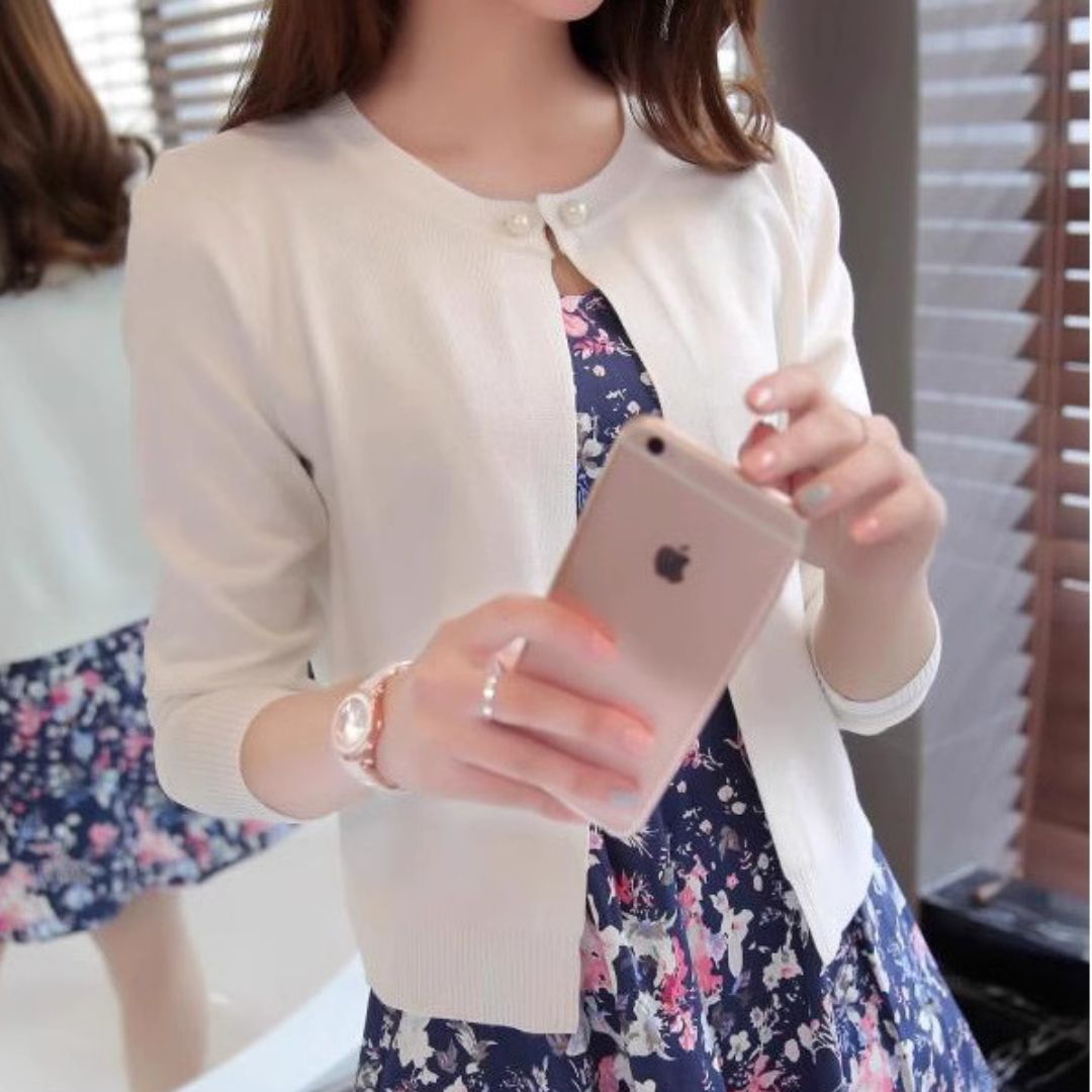 輕薄棉針織外套