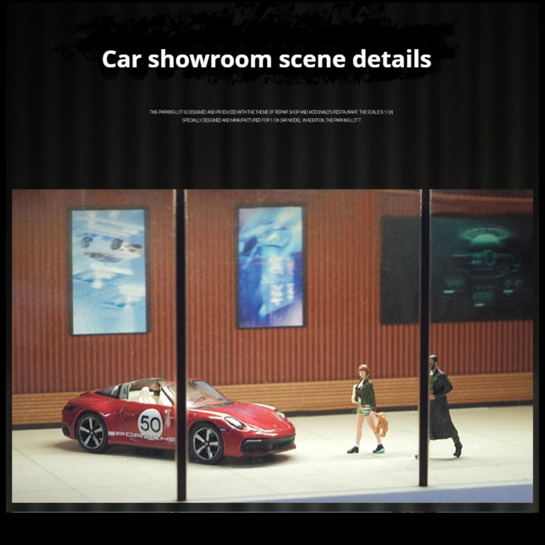 1:64 カーショールーム照明シーンボックス