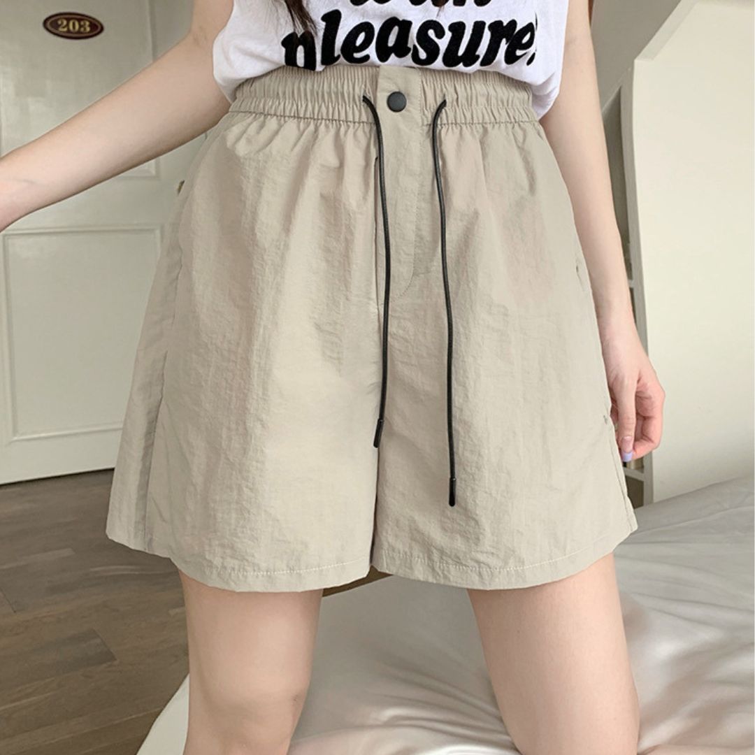 夏季顯瘦寬鬆休閒褲