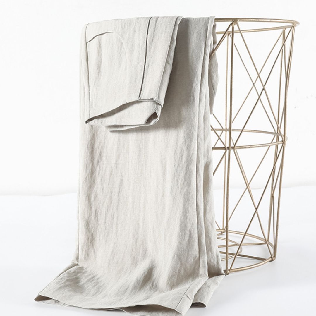 夏季輕薄棉麻冰絲褲