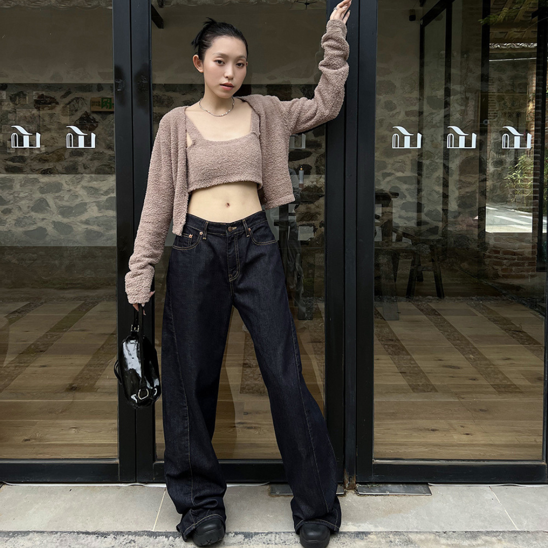 街頭休閒哈倫牛仔褲