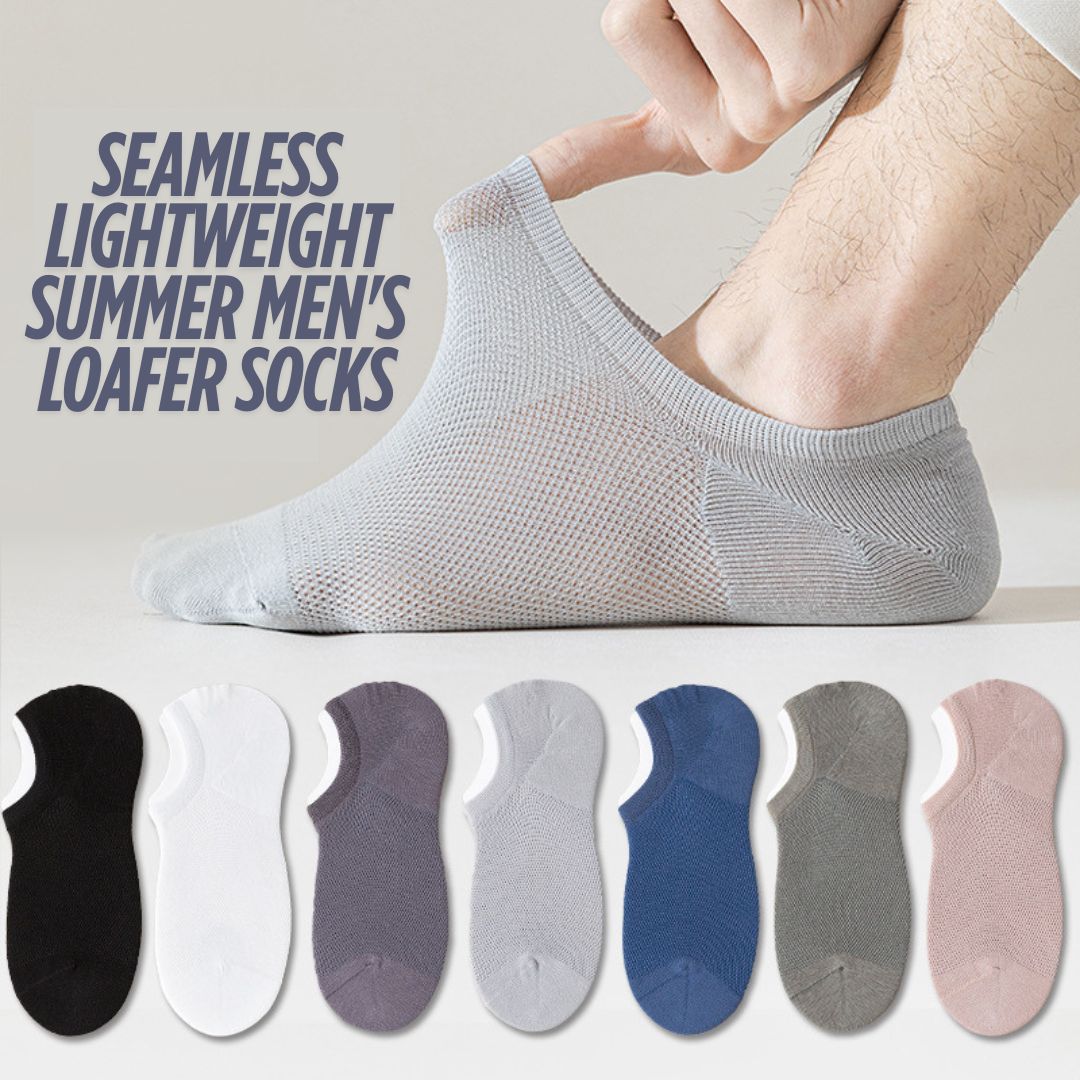 Seamless Lightweight Summer Men's Loafer Socks (Min.2 Pairs)