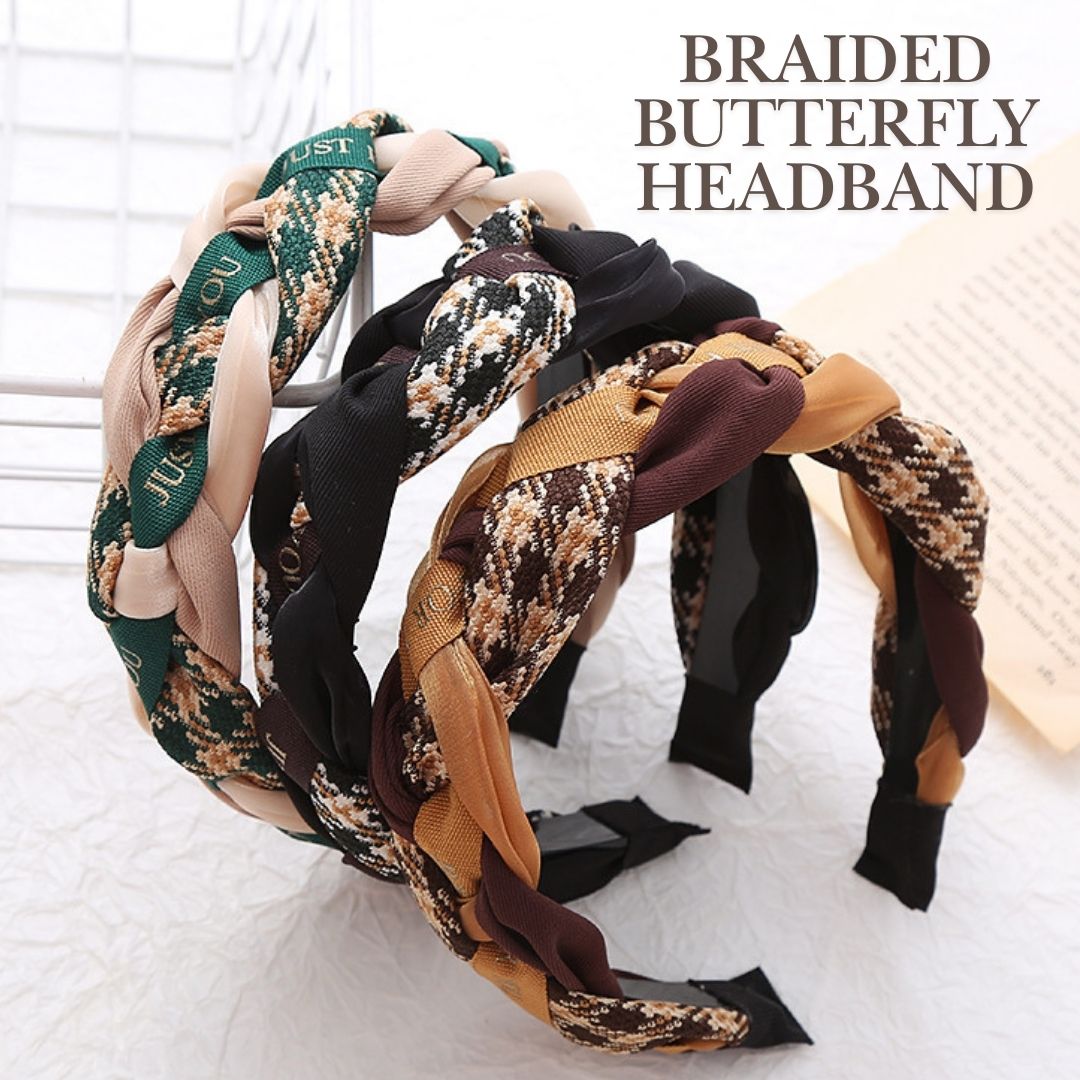 蝴蝶編織髮帶