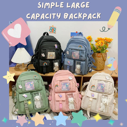 Simple Large Capacity Backpack
