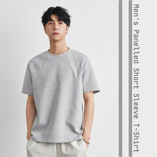 男裝拼接短袖T恤