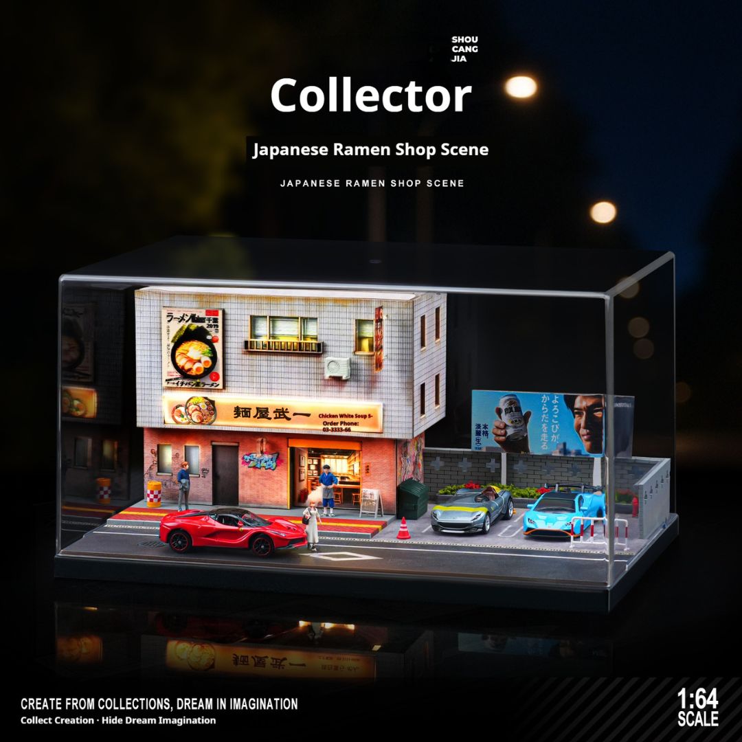 1:64 Japanese Ramen Shop Lighting Scene Box