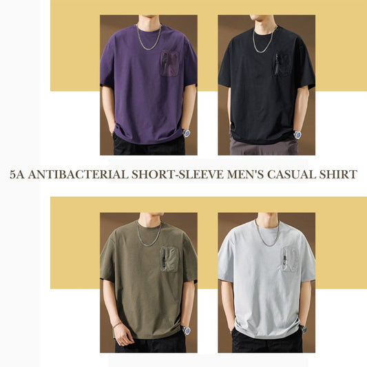 5A抗菌短袖男士休閒上衣