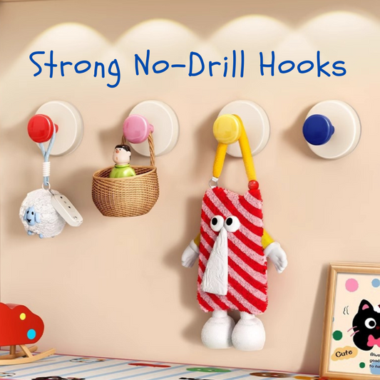 強力免打孔掛鉤 (4PCS)