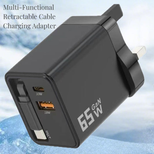 多功能伸縮線充電插頭