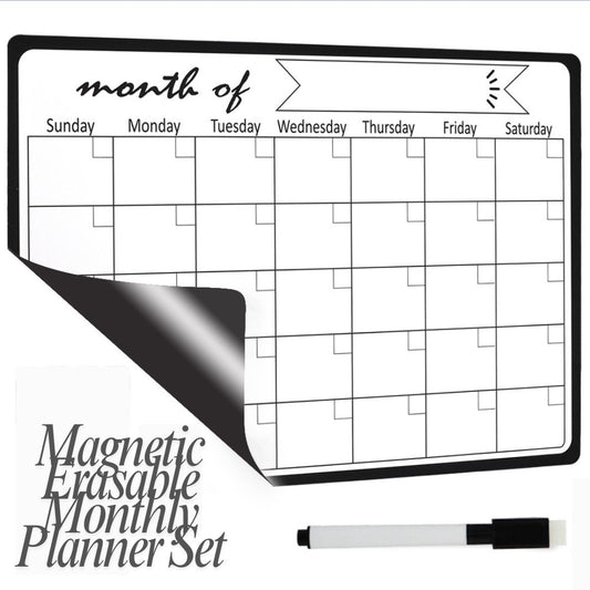 磁性可擦寫月曆板套裝