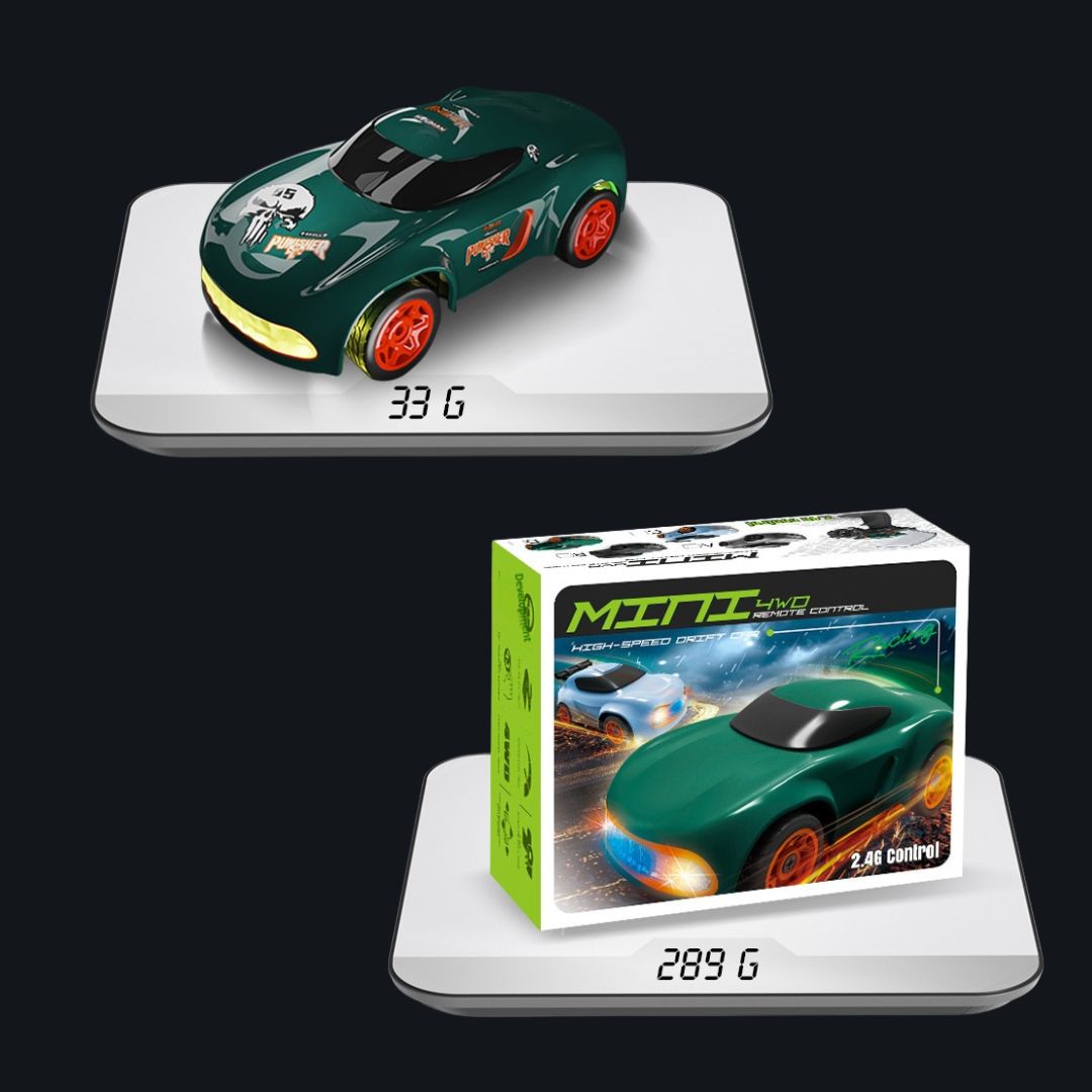 1:64 Mini LED Remote Control Racing Car