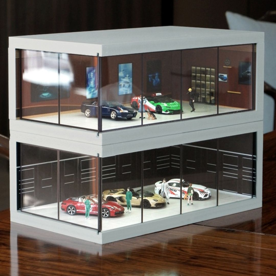1:64 カーショールーム照明シーンボックス