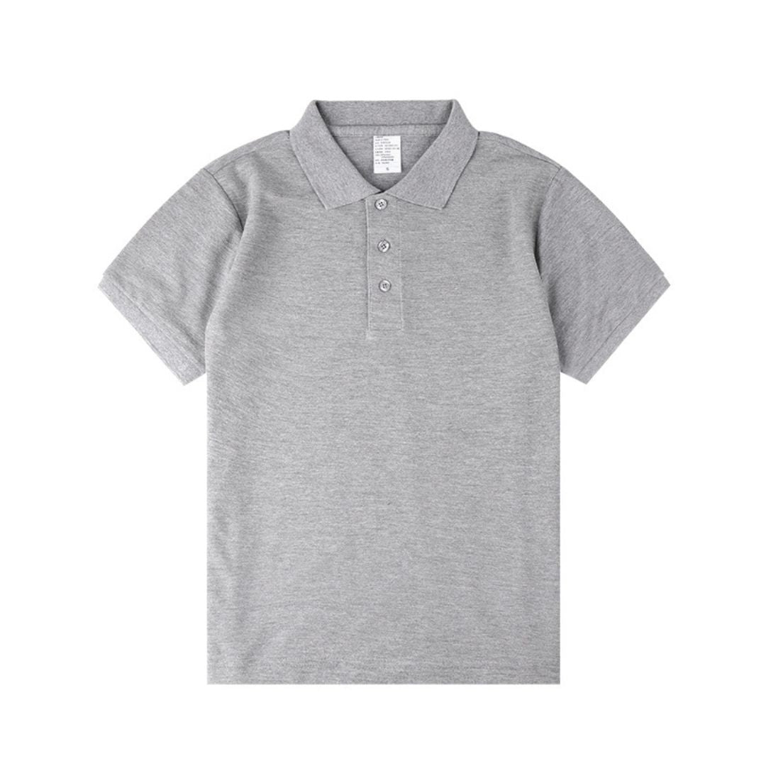 230g純綿素色POLO短袖T恤