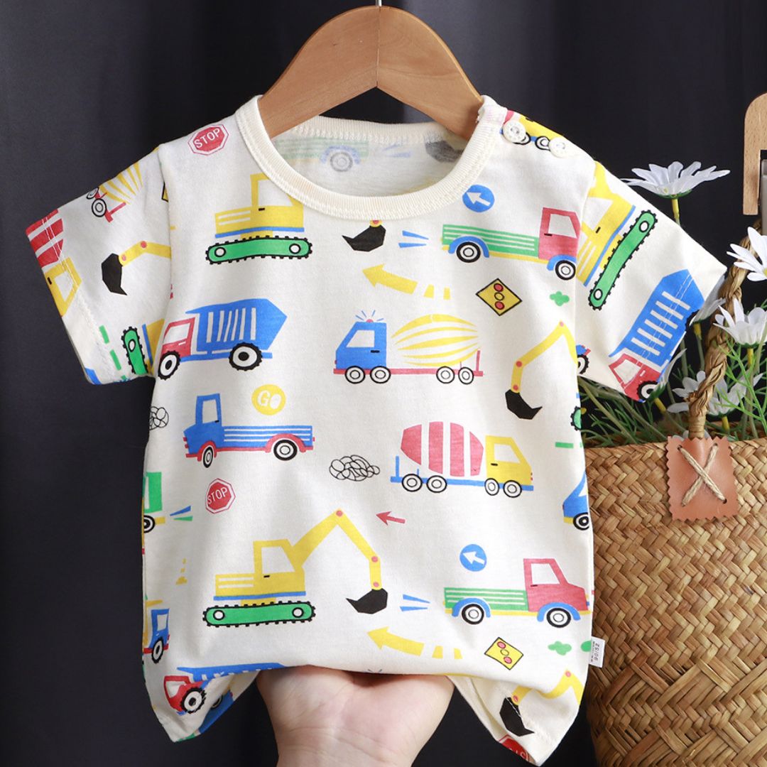 キッズ半袖コットンTシャツ(2枚以上)