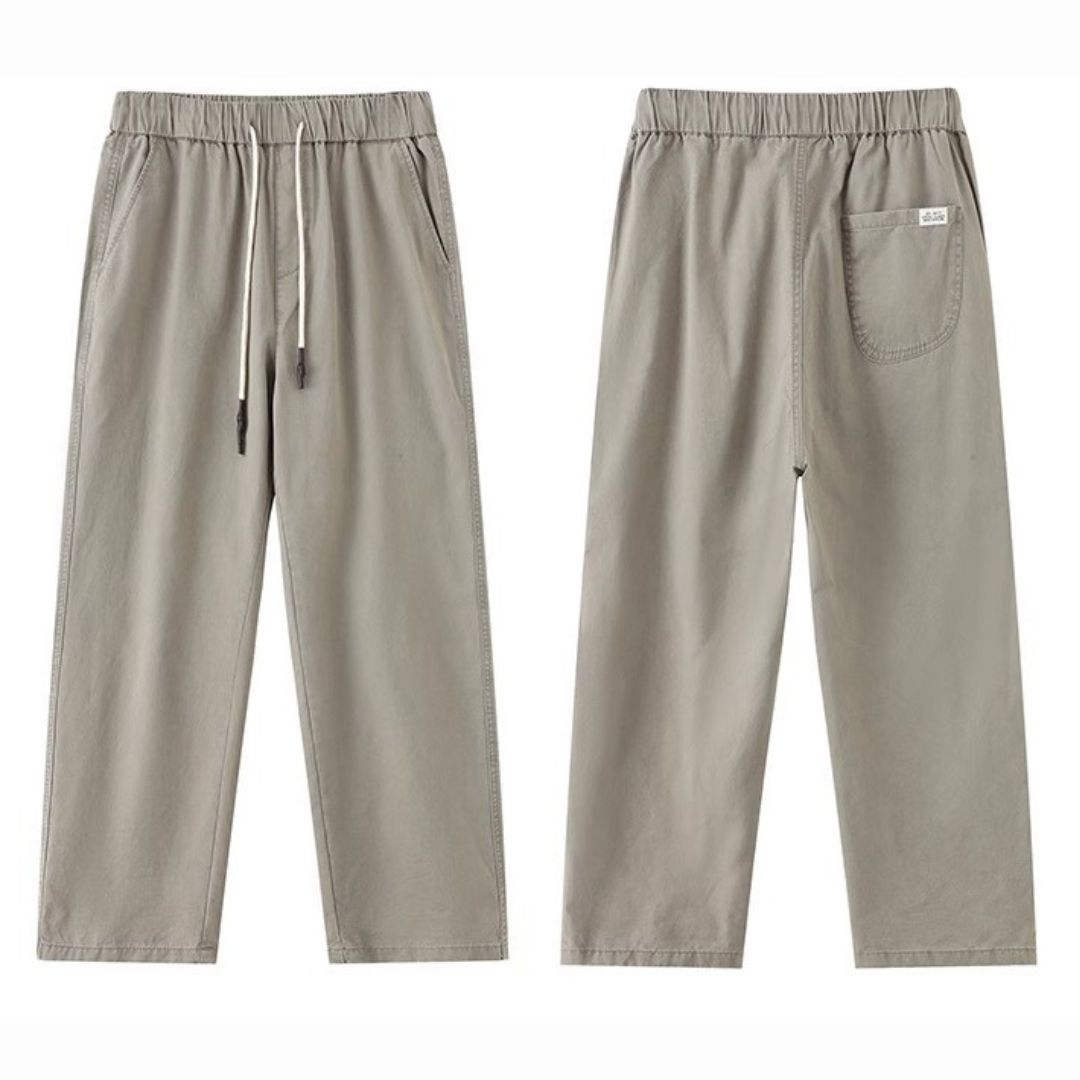 Thin Loose Tapered Cropped Pants