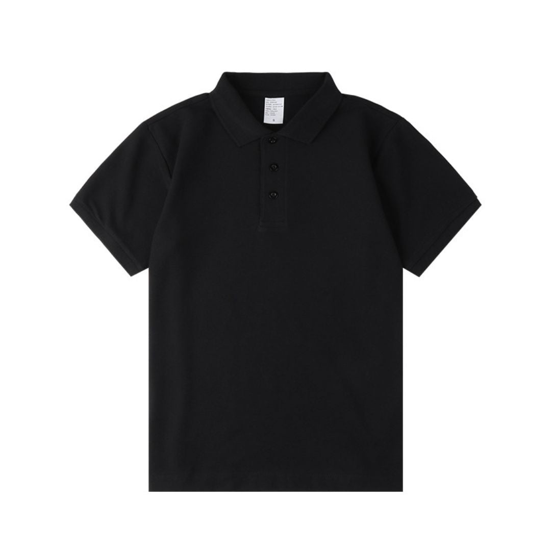 230g純綿素色POLO短袖T恤