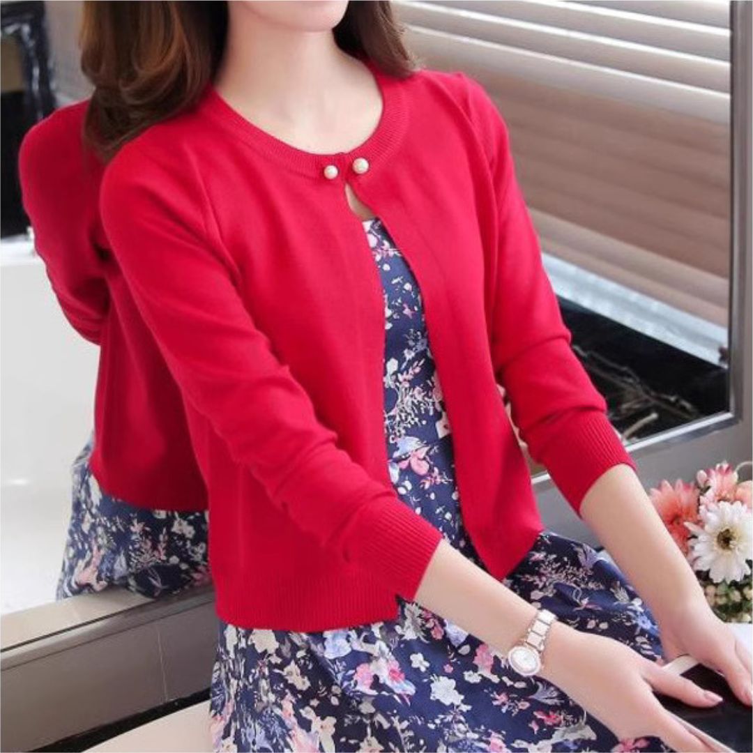 輕薄棉針織外套