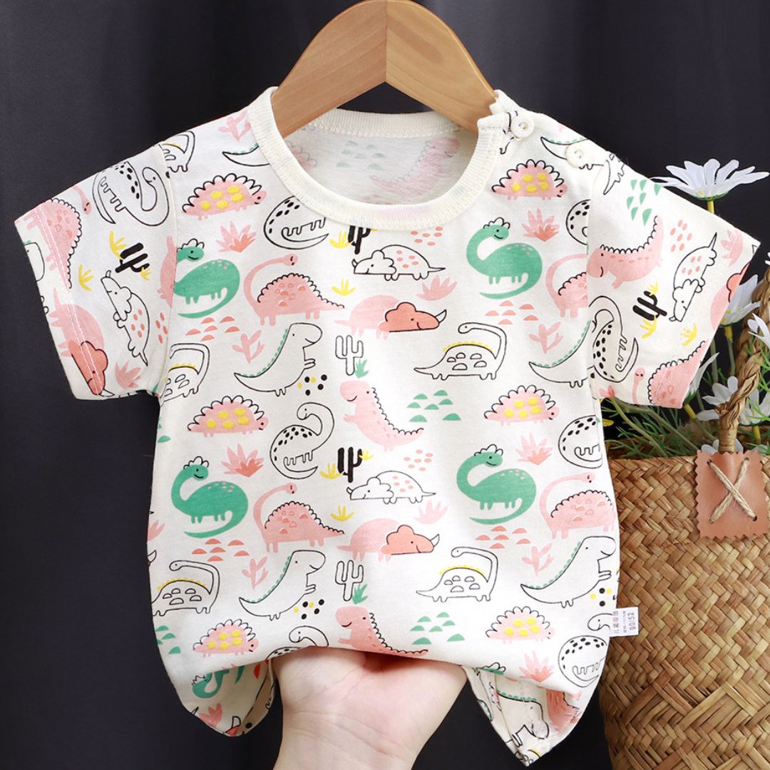 キッズ半袖コットンTシャツ(2枚以上)