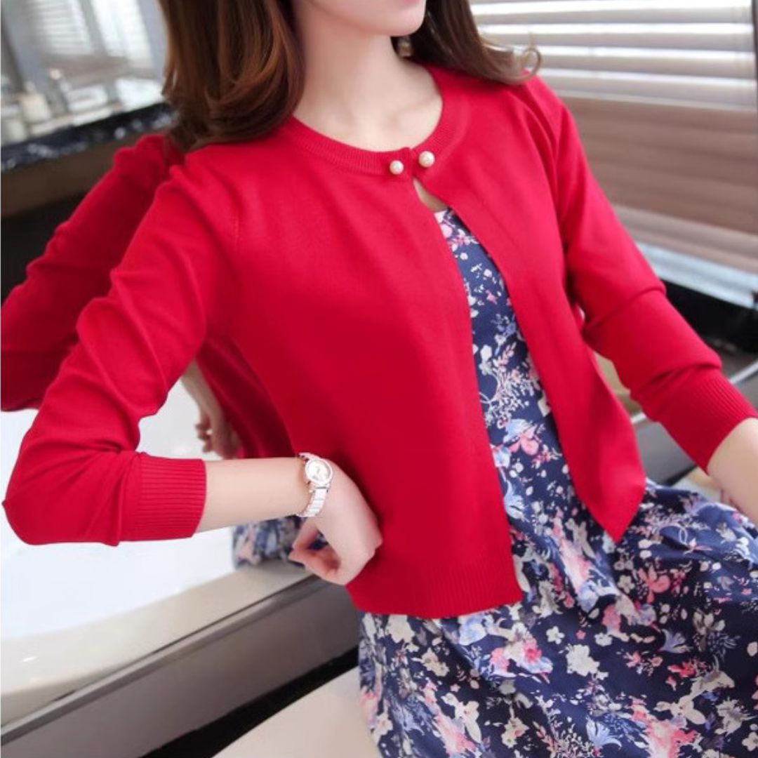 輕薄棉針織外套